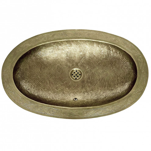 Ovales Messing Waschschüssel MSO-I