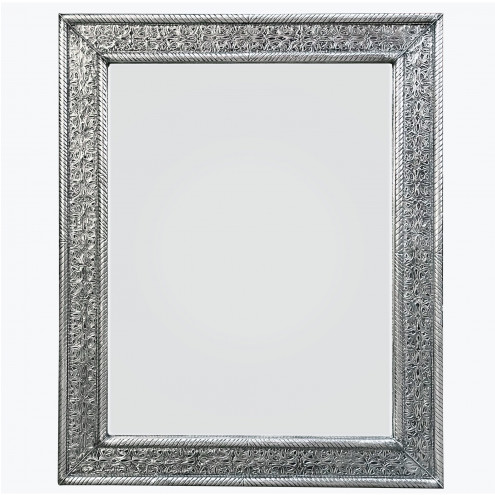Marokkanischer Spiegel Silber MARAKKECH-100x80