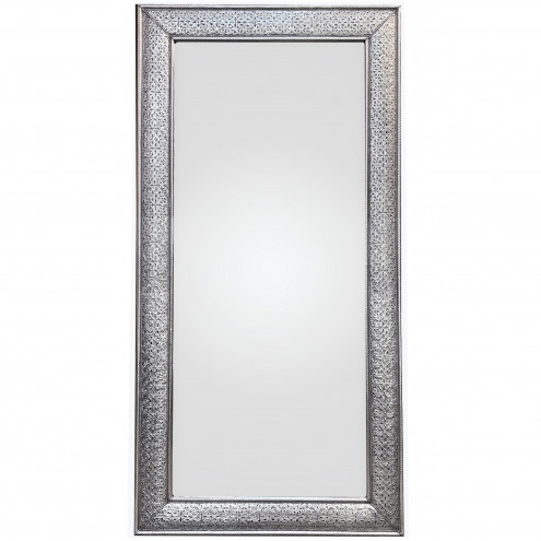 Marokkanischer Spiegel versilbertem Messing MARAKKECH-200x100