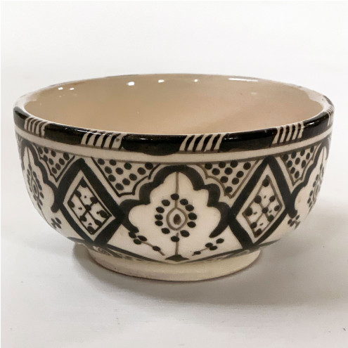 Keramikschale SAFI-SAR02 schwarz-weiß Ø 12 cm
