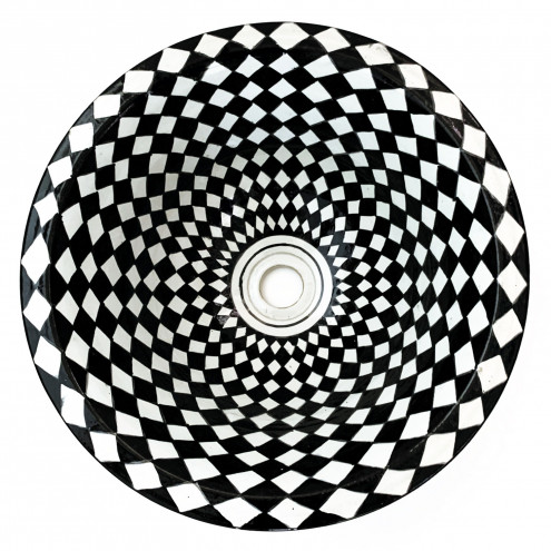 Handbemaltes Waschbecken aus Marokko SW3