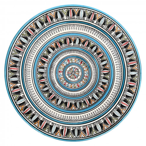 Handbemalter Servierteller aus Marokko Ø40cm