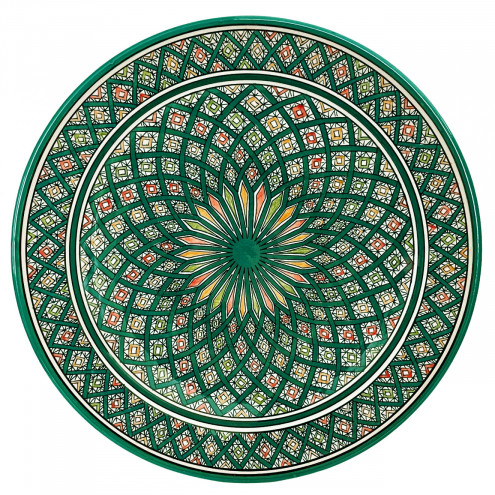 Handbemalte Keramikschale aus Marokko Bunt Ø40cm