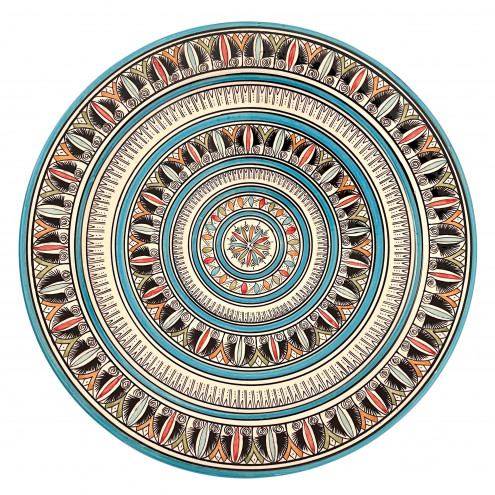 Handbemalter Servierteller aus Marokko Ø40cm