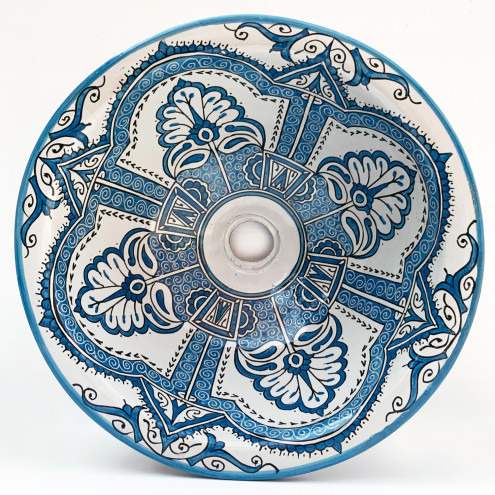 handbemaltes Keramik Waschschüssel TW-I