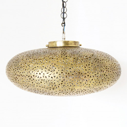 Orientalische Marokkanische Pendelleuchte TABOSA aus Messing D60cm