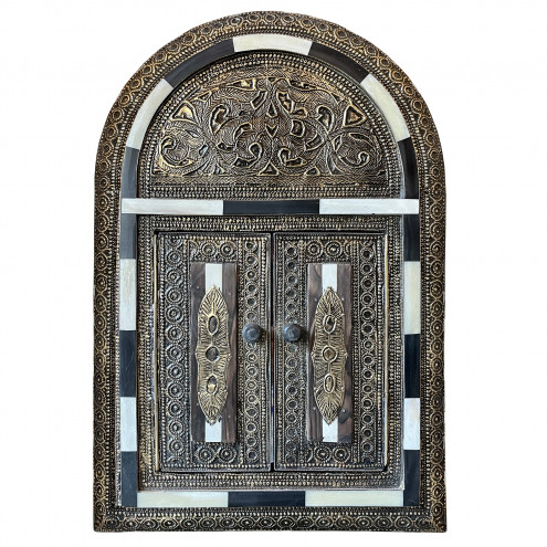 Orientalischer Spiegel mit Türen IMSWAN-K H44cm