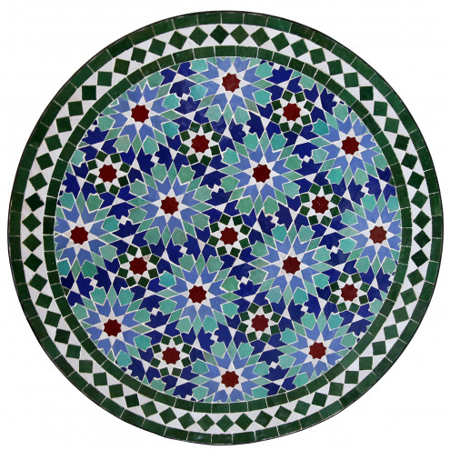 Marokkanischer runder Gartentisch ANKABUT Multi D60cm