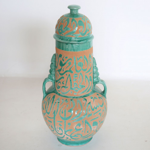 Vase aus Keramik arabische Kaligraphie Kofi-1