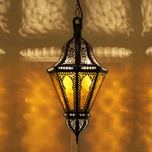 Orientalische Hängelaterne "Balota-1" Amber