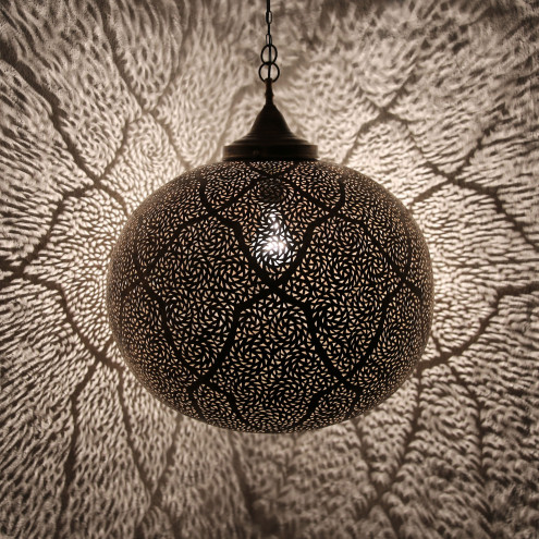 Orientalische messing Kugel-Lampe BERSCHA