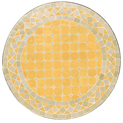 Marokkanischer Mosaik Beistelltisch BIDAK Gelb