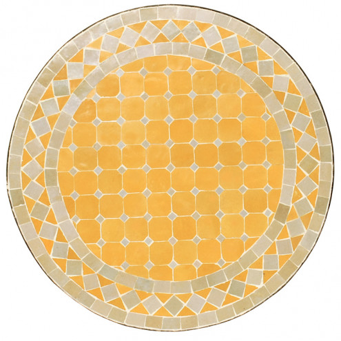 Mosaiktisch BIDAK 60cm gelb