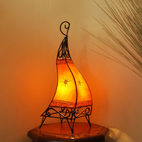 Henna-Stehlampe CANAR H60cm orange