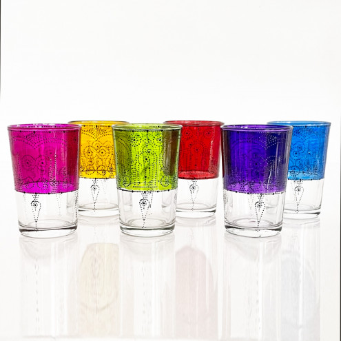 Große bunte Teegläser CHAI-L2