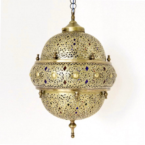 Orientalische Marokkanische Hängelampe aus MESSING FANTASIA