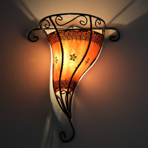 Marokkanischer Lampenschirm "Garnia" Orange