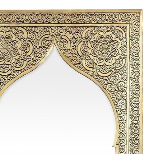 Orientalischer Messing Spiegel KASIM-L H38cm