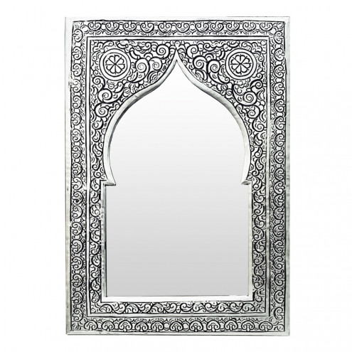 Marokkanischer silberner Spiegel Kasim-M H28cm