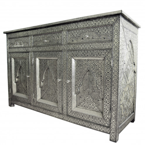 Orientalische Kommode Silber KIYAN