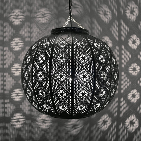 Orientalische Deckenleuchte MIMOSA Silber D38