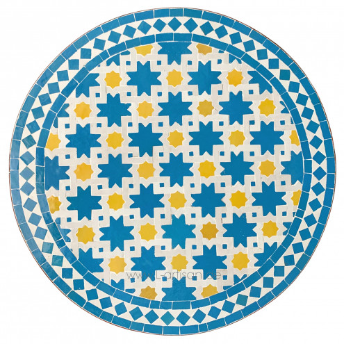 Marokkanischer Bistrotisch aus Mosaik NOHA D60cm