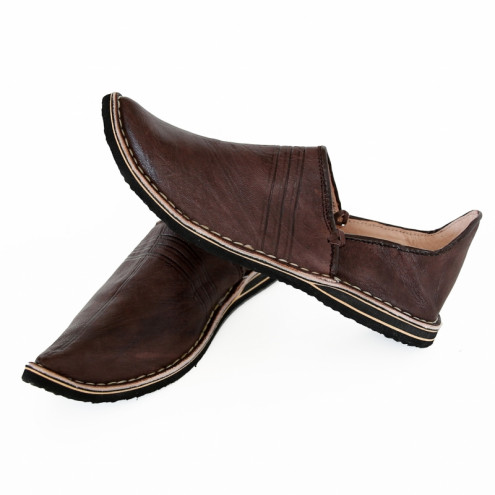 Orientalische Lederschuhe Braun BABOUSCHE