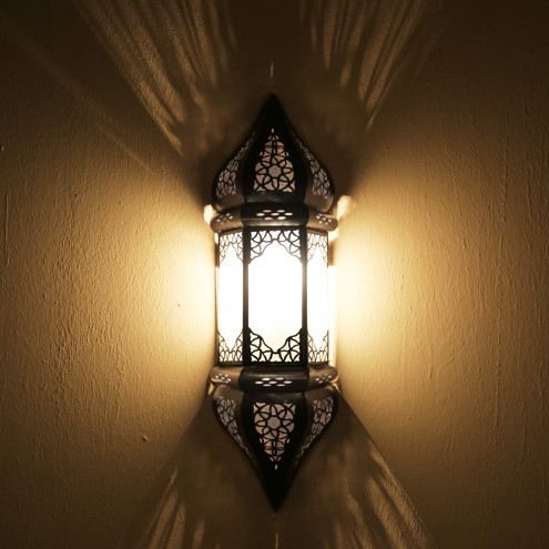 Marokkanische Wandleuchte SULTANIA Weiß