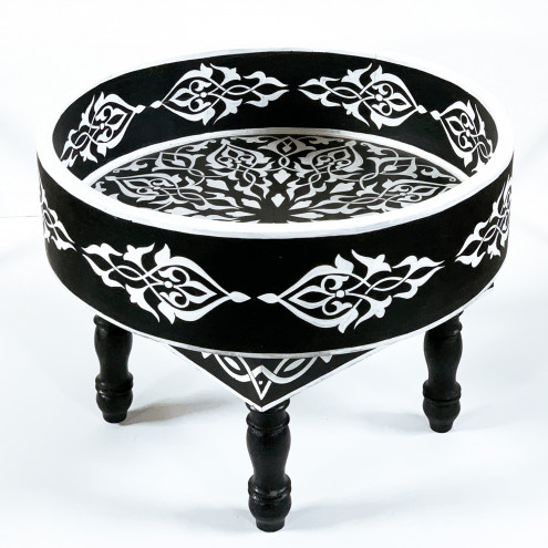 Orientalischer handbemalter Holztisch MIDA-SW