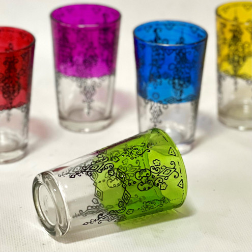 Marokkanische Teegläser "Zina" 6 Stück