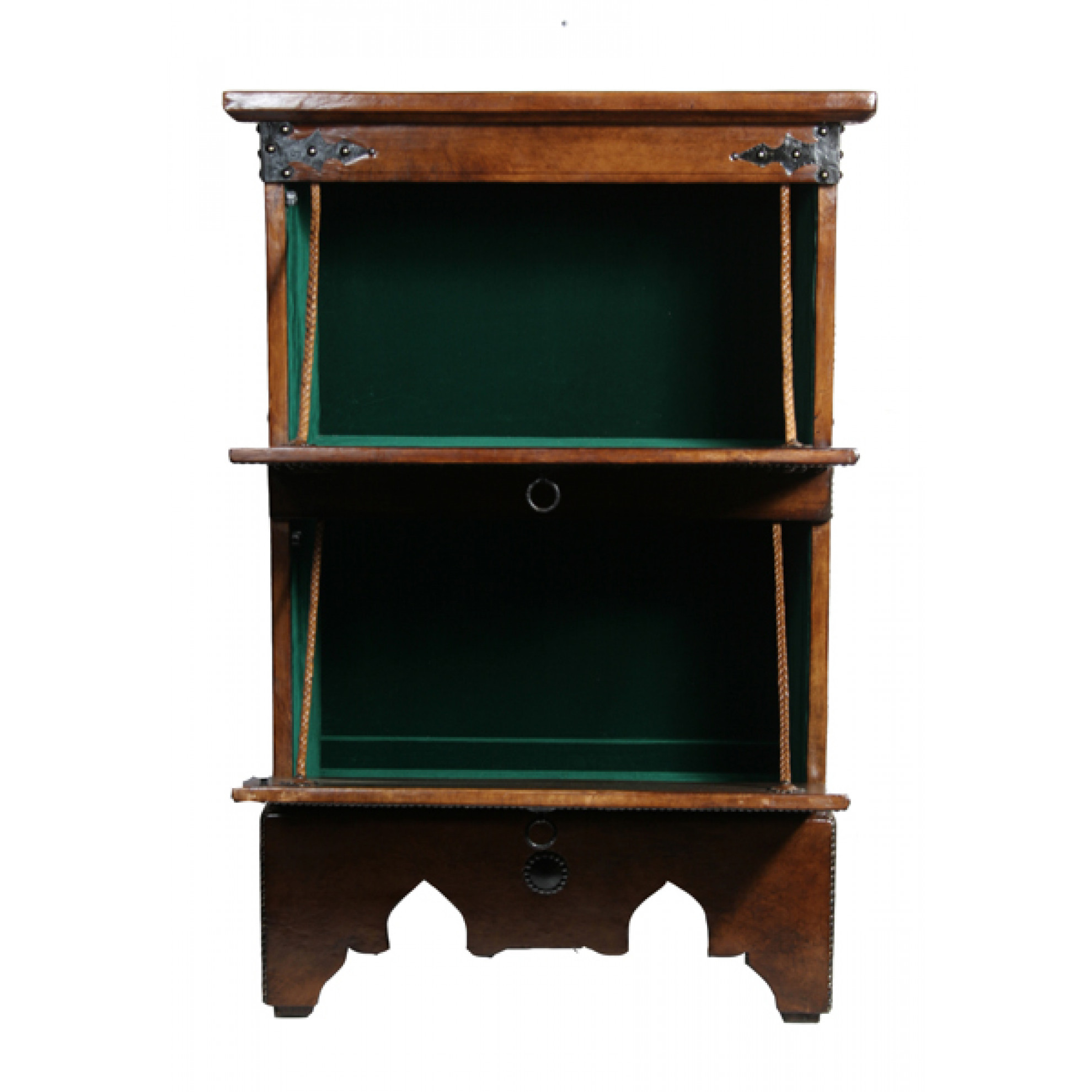 Orientalischer Schrank mit Leder Überzug Oudaya