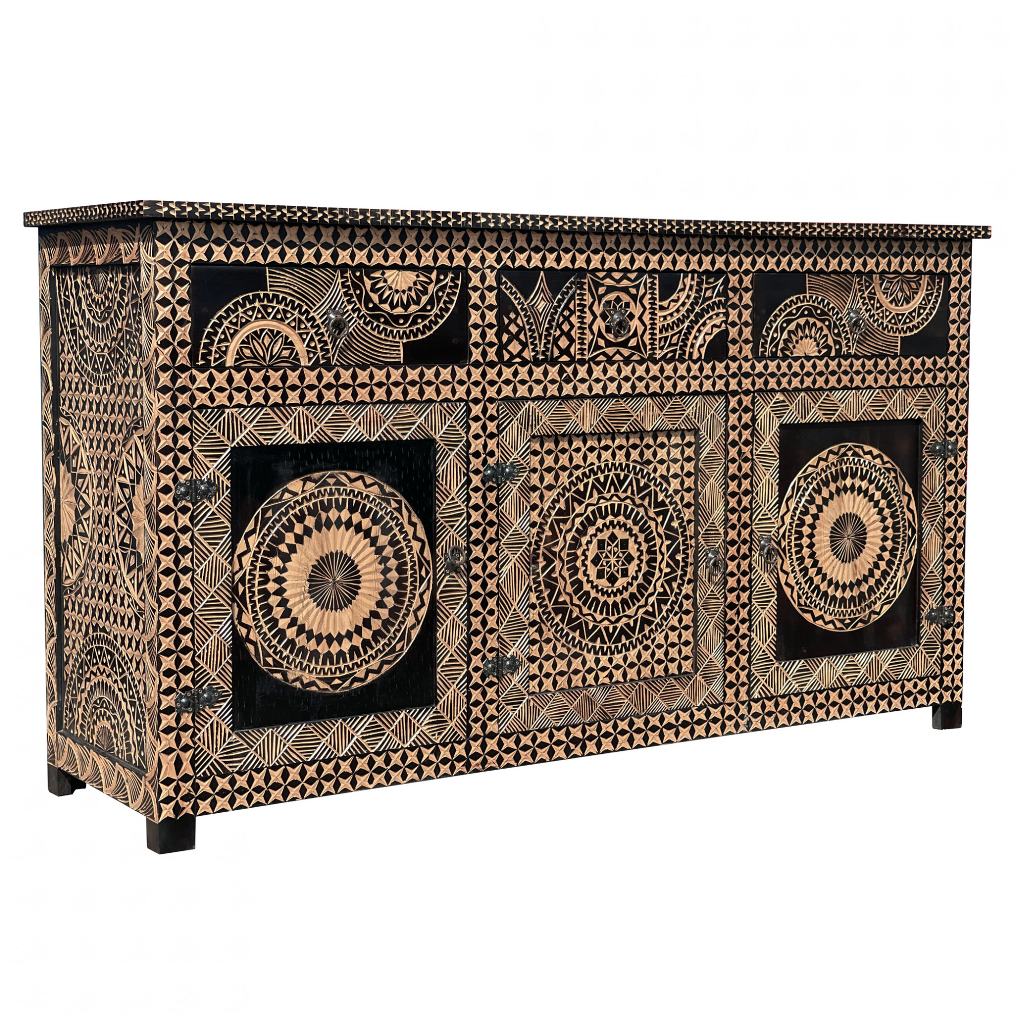 Handgeschnitztes Marokkanisches Sidebord aus Zedernholz