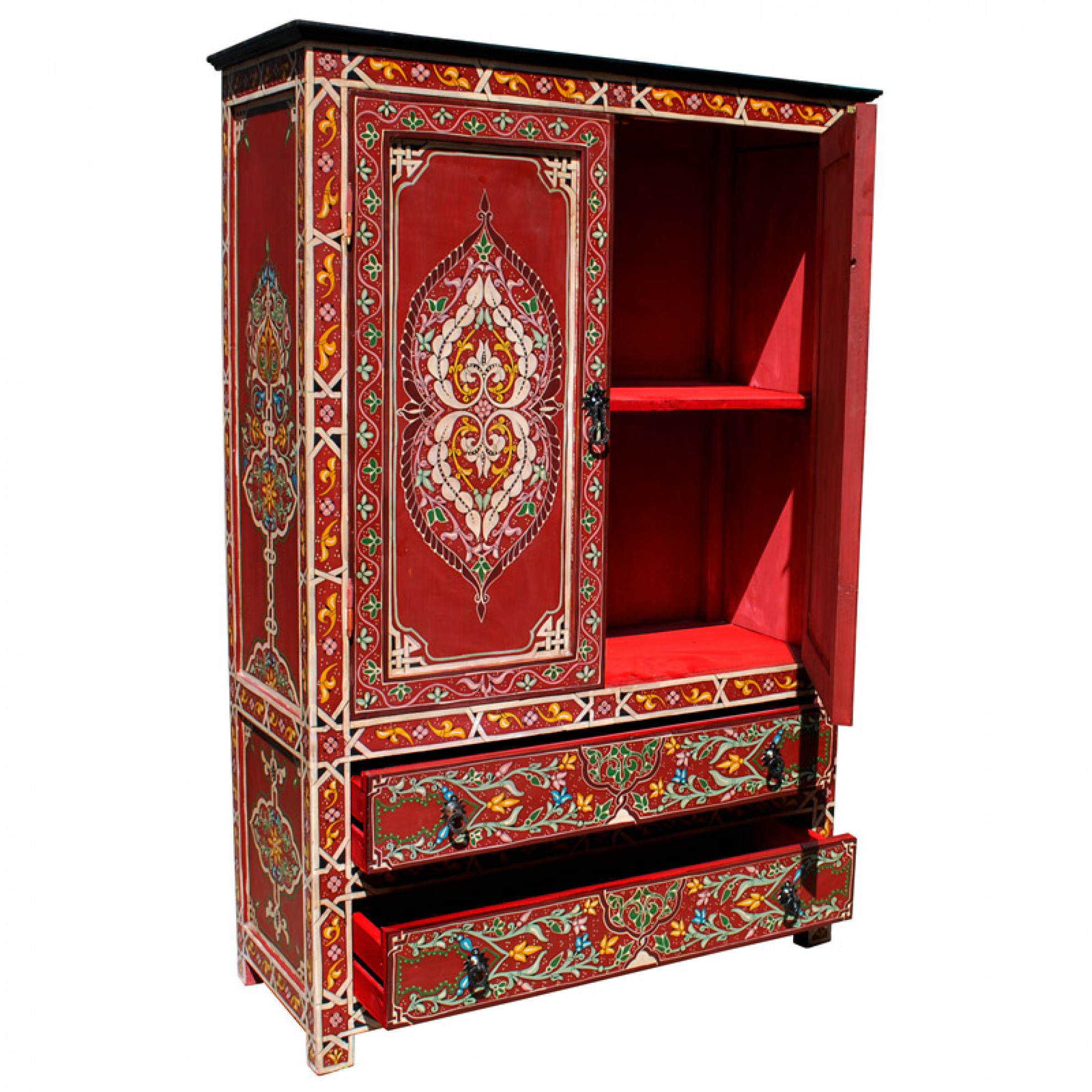 Orientalischer Schrank "Zouin" handbemalt