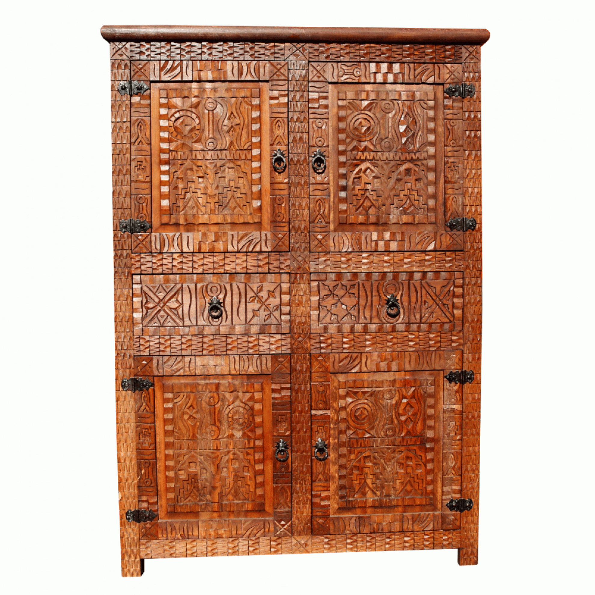 Marokkanischer Holzschrank -Barbari- Marokkanischer Holzschrank -Barbari-