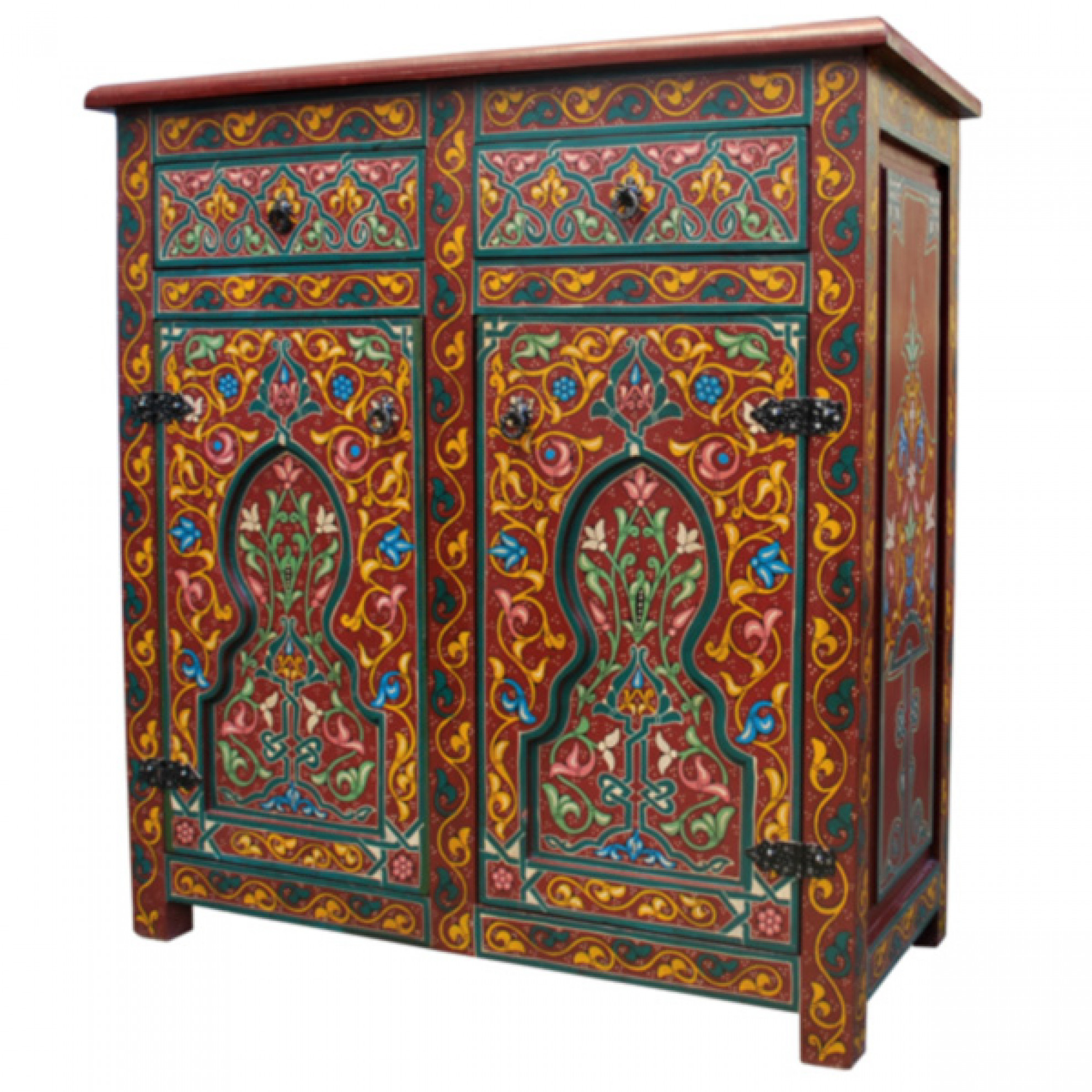 Arabischer Schrank "Sadik" handbemalt. Arabischer Schrank "Sadik" handbemalt.