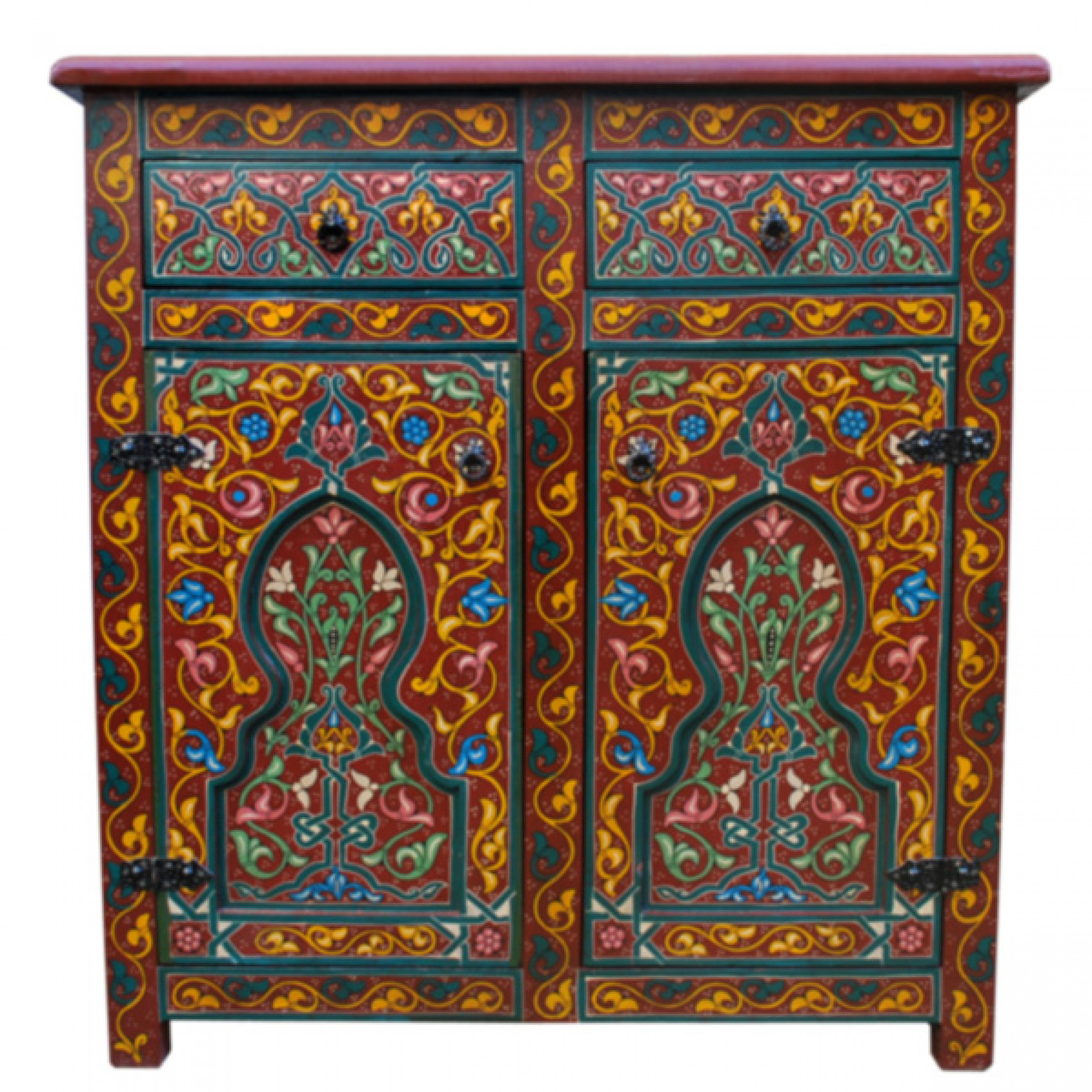 Arabischer Schrank "Sadik" handbemalt. Arabischer Schrank "Sadik" handbemalt.