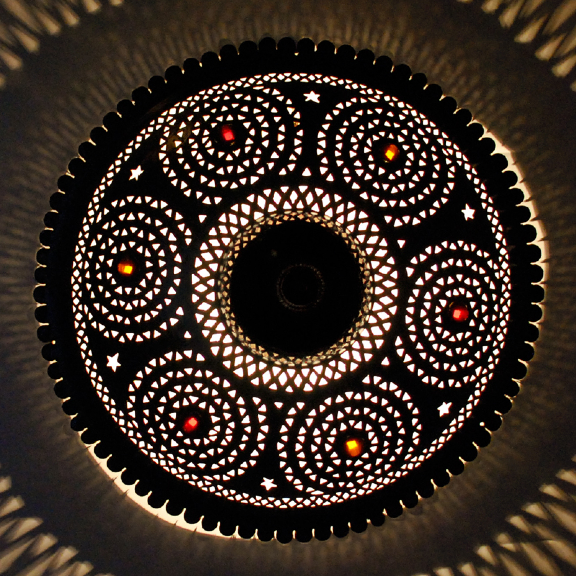 Marokkanische Deckenlampe "Tassa-Koba" D50cm